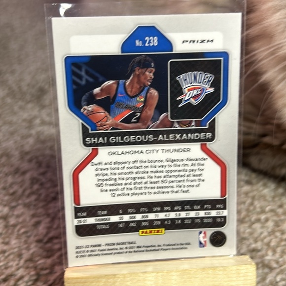 Shai Gilgeous-Alexander NBA Panini Prizm Silver #238 Oklahoma City Thunder - Picture 4 of 4